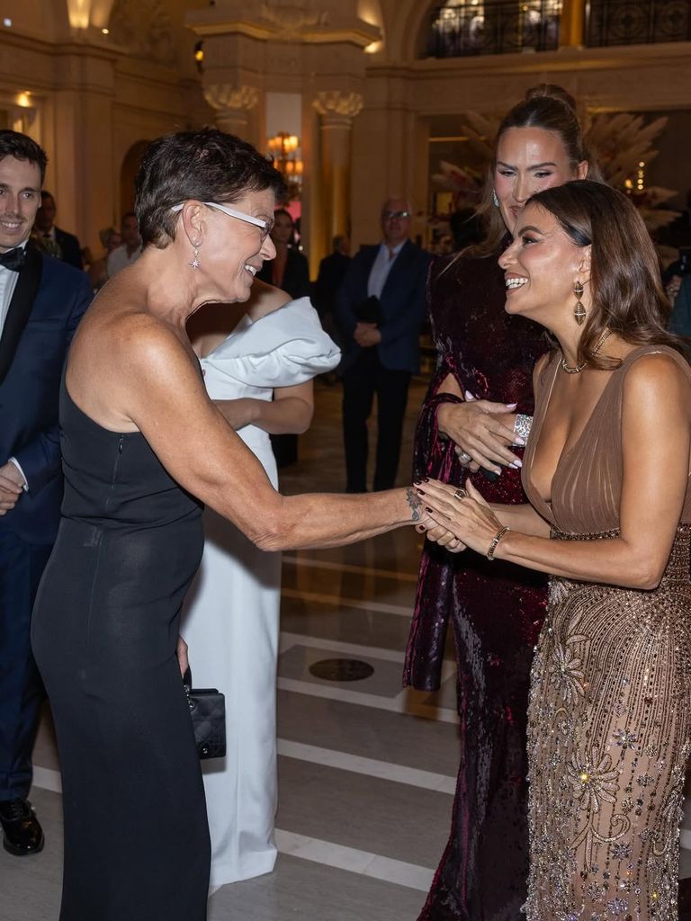 La complicidad entre la princesa y la actriz fue total