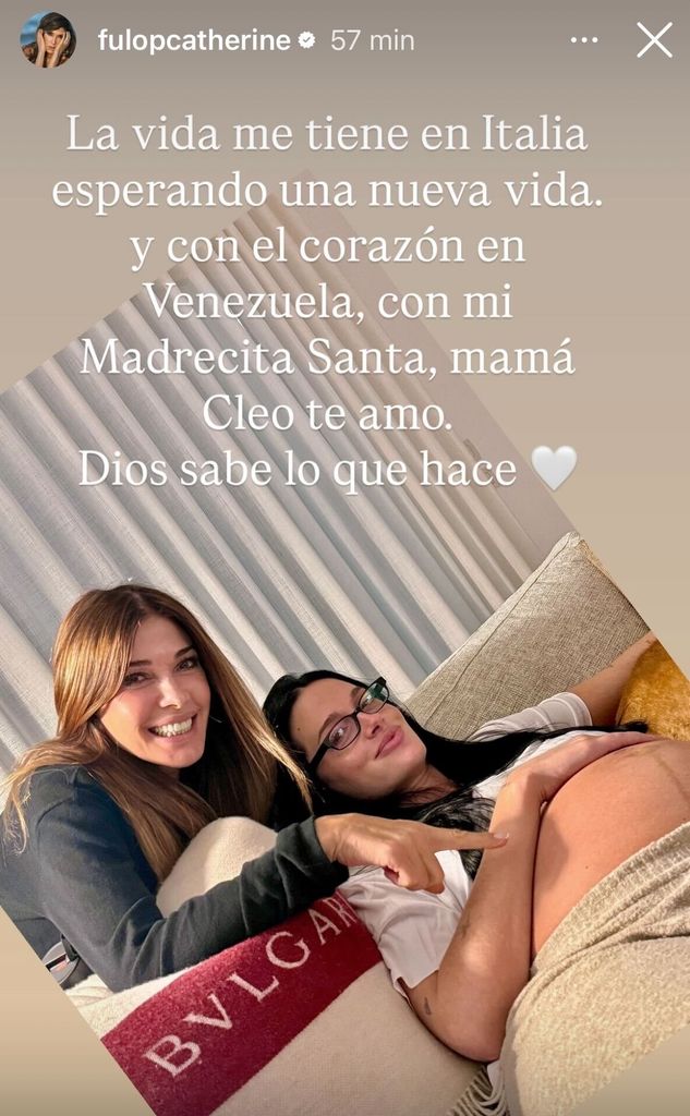 Catherine Fulop compartió su preocupación, pues su madre está delicada en Venezuela.