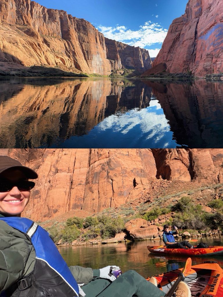 Katy y Justin también se aventuraron a navegar en kayak