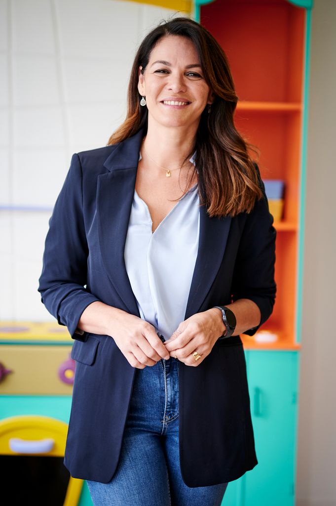 Fabiola Martínez durante la inauguración de un centro en Madrid