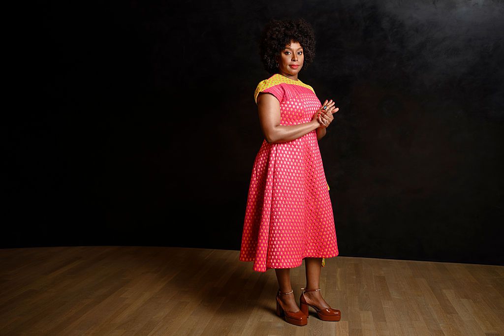 La escritora nigeriana Chimamanda Ngozi Adichie en el the Harbour Front Literature Festival in the Elbphilharmonie de Hamburgo en 2025