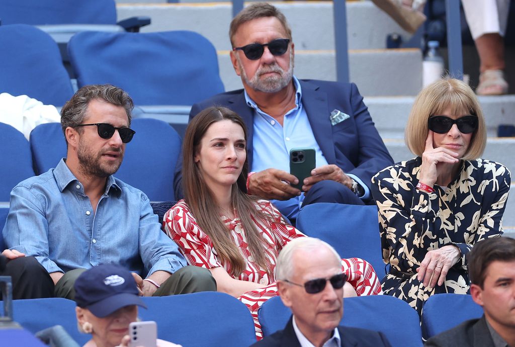Anna Wintour con su hija Bee Shaffer y su yerno, Francesco Carrozzini 
