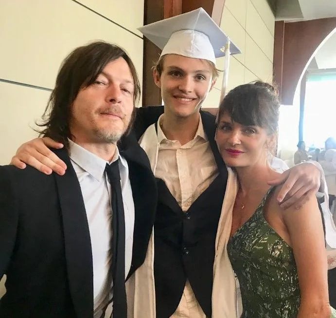 Norman Reedus, junto a su hijo Mingus y su expareja, la modelo danesa Helena Christensen