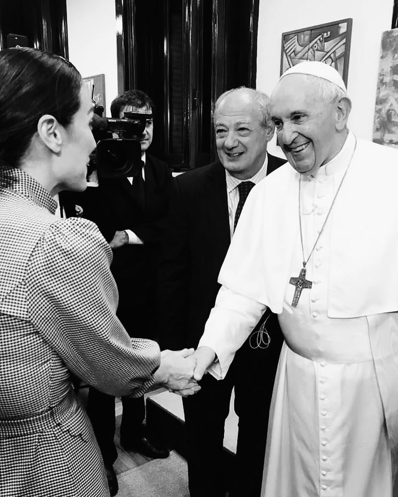 Tamara Falcó con el Papa Francisco