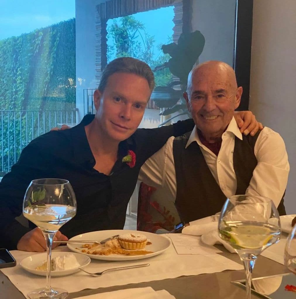 Manuel Velasco junto a su suegro, don Enrique Puente