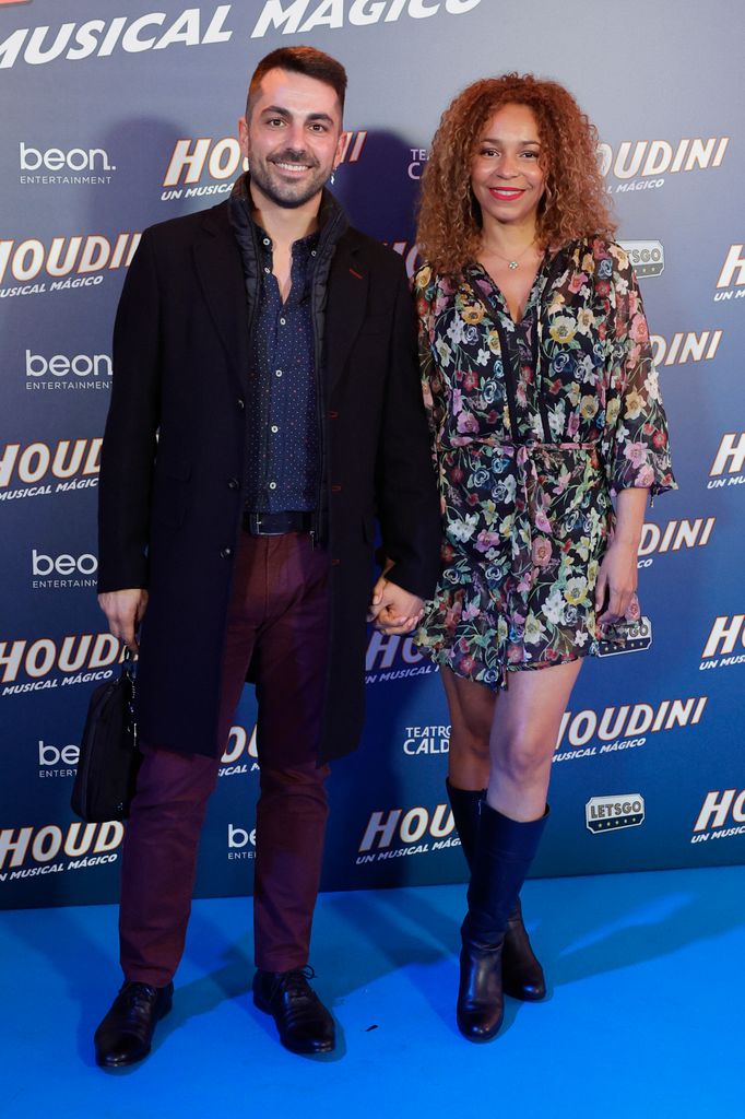 Montse Pla con su marido Víctor at photocall for premiere show Houdini in Madrid on Wednesday, 15 October 2025.