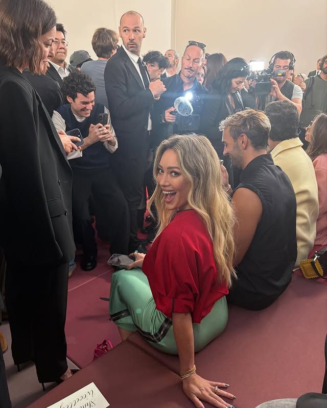 La cantante en el desfile de Fendi