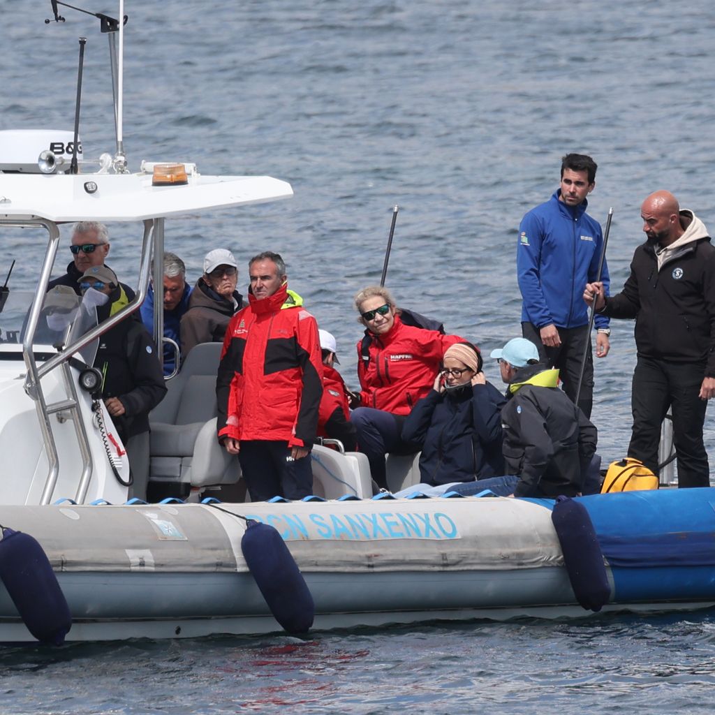 Victoria Federica y su novio acuden a las regatas de Sanxenxo junto a la infanta Elena y el Rey Juan Carlos
