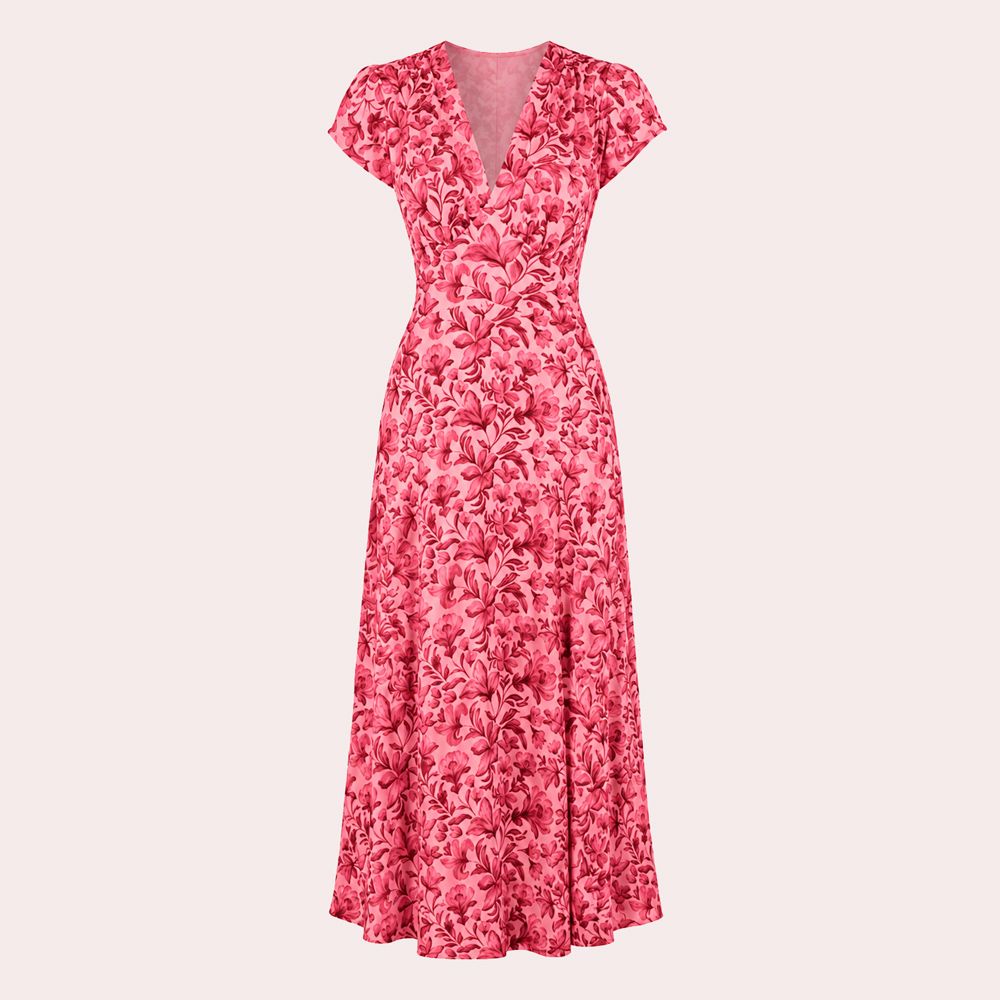Vestido de flores rosa de Polín et Moi