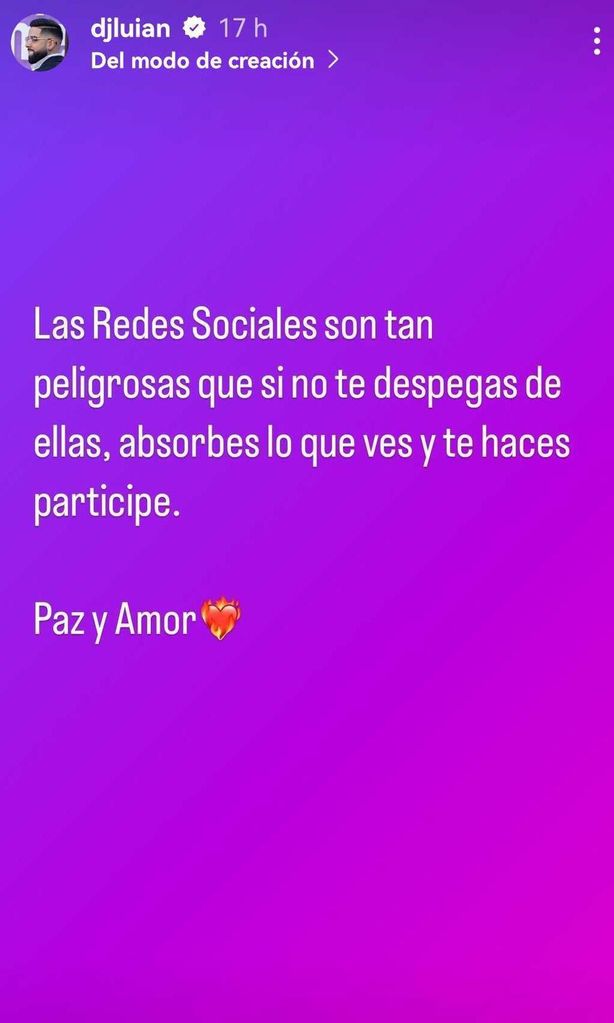 Post de exnovio de Zuleyka Rivera