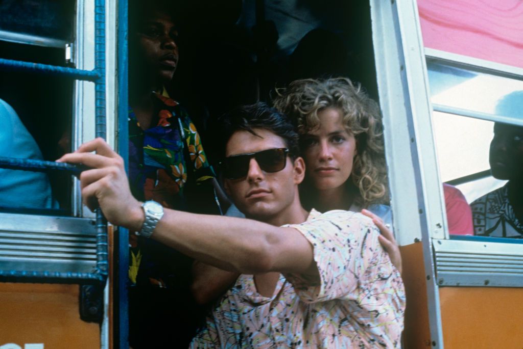 Con Tom Cruise en 'Cocktail'