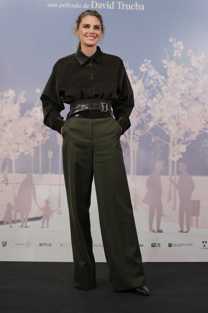 Amaia Salamanca en la presentación de su película ‘Siempre es invierno’