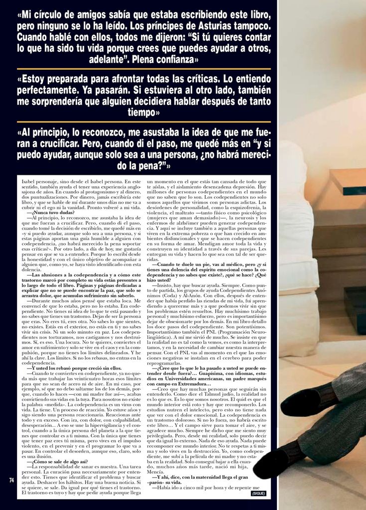 Isabel Sartorius biografía HOLA PLUS
