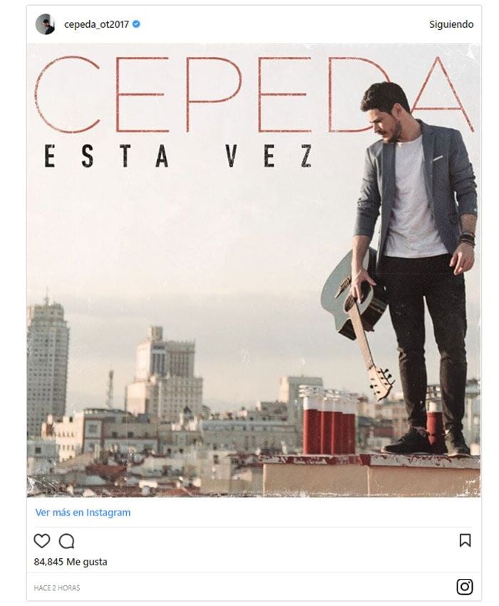 Cepeda desvela el título y la portada de su nuevo single