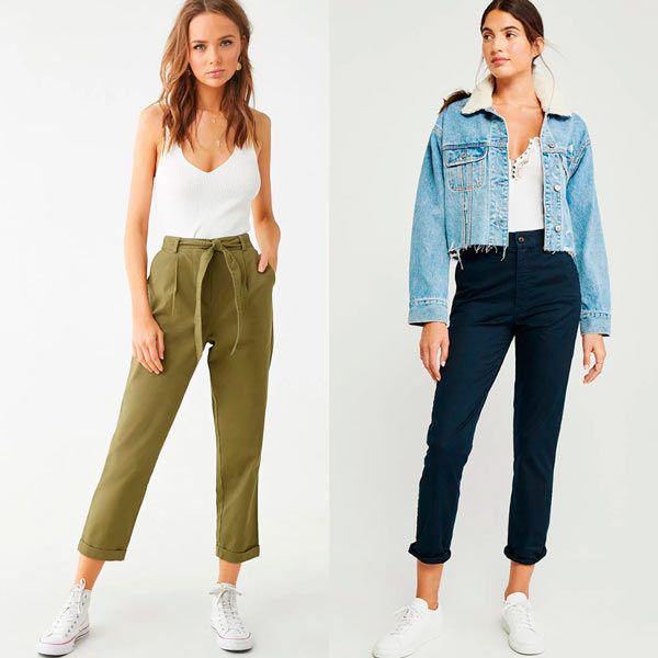 Collage pantalones tiro alto