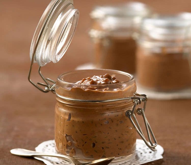 Arroz con leche al chocolate