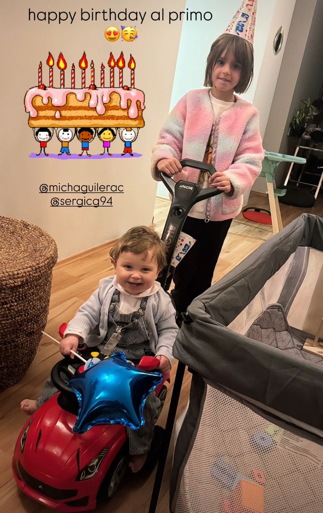 La felicitación de Aislinn Derbez a su sobrino Thiago también incluyó a la pequeña Kailani