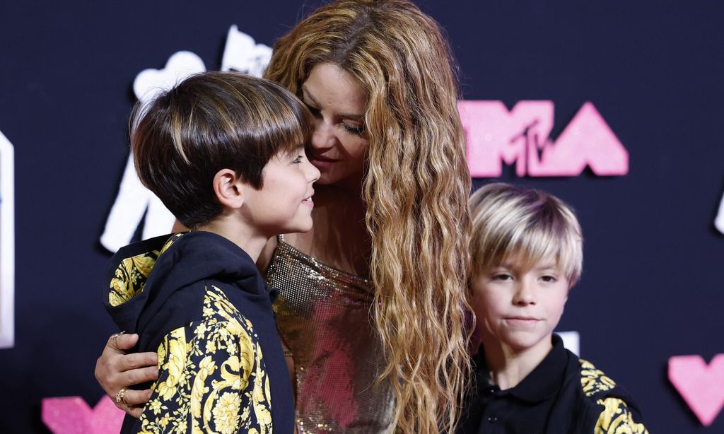 Shakira y sus hijos Milan y Sasha