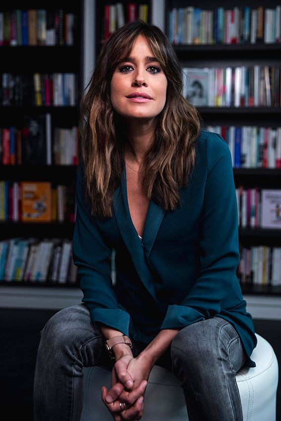 Isabel Jiménez en la presentación de su libro