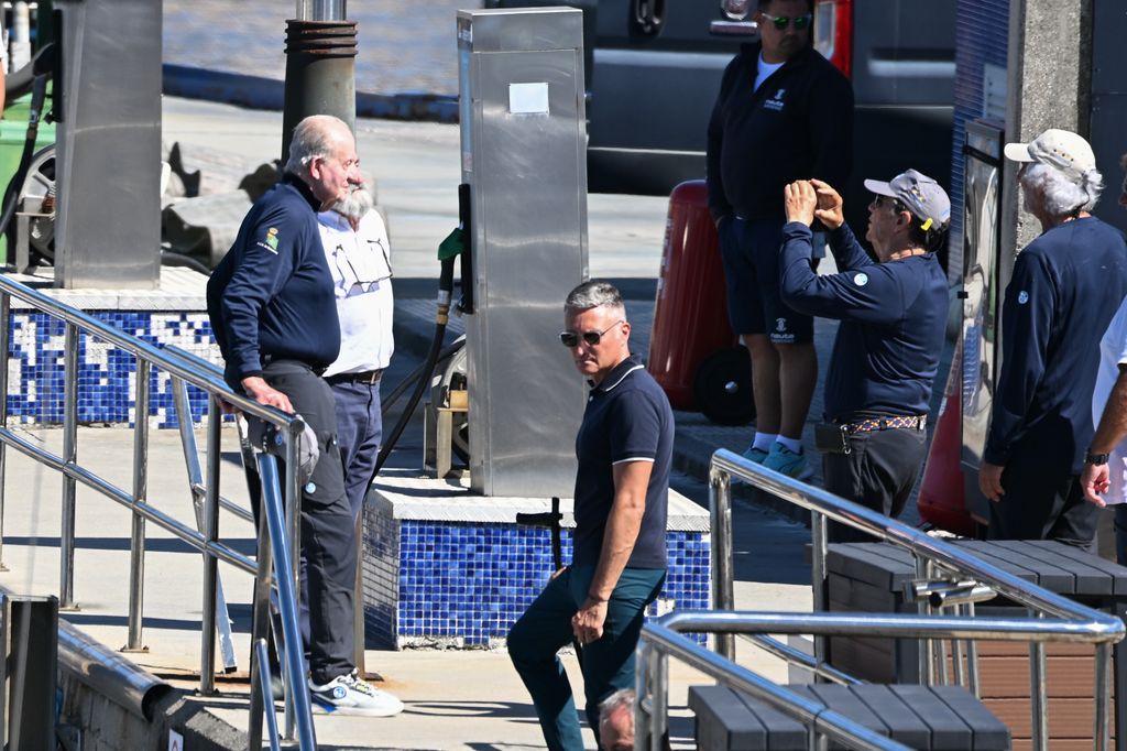 El rey Juan Carlos en el puerto de Sanxenxo, a 19 de septiembre de 2026, en Sanxenxo