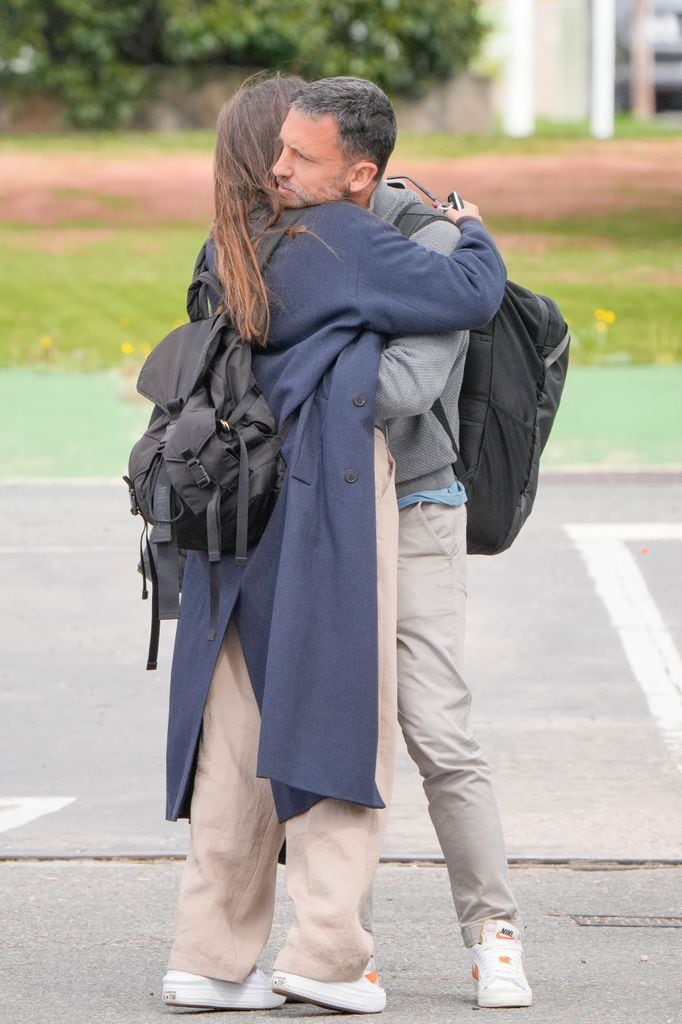 Sara Carbonero acude al partido de sus hijos junto a José Luis Cabrera a 19 de Abril de 2025 en Madrid (España)