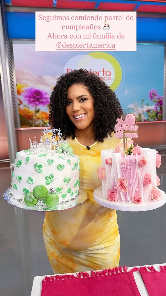 Francisca fue celebrada también en el estudio de 'Despierta América'.