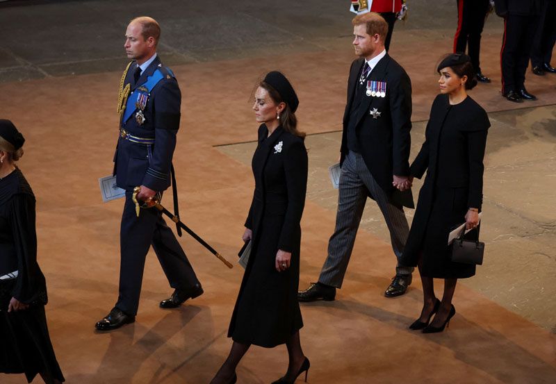 Los príncipes de Gales y los duques de Sussex