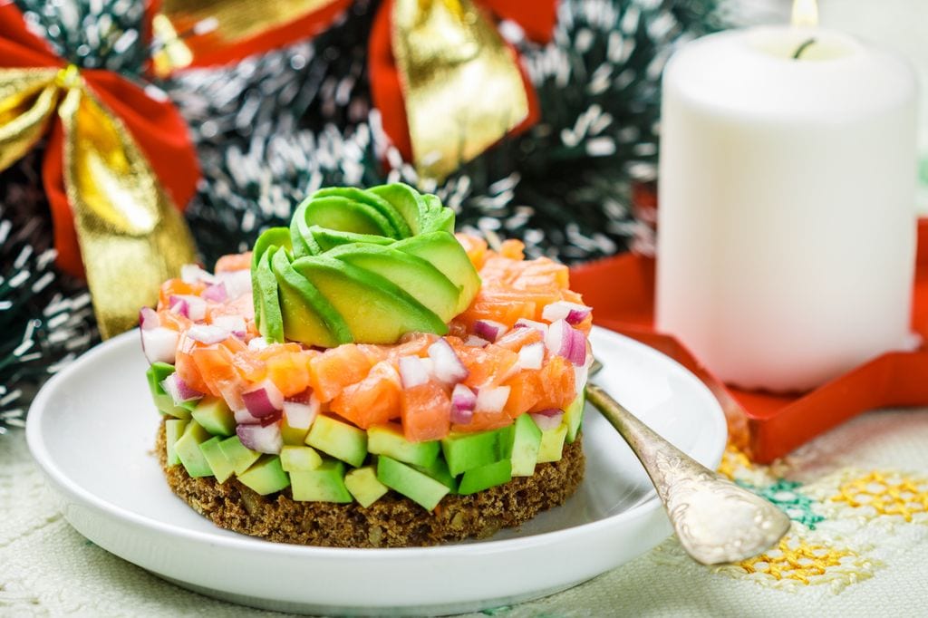 Tartar de salmón y aguacate