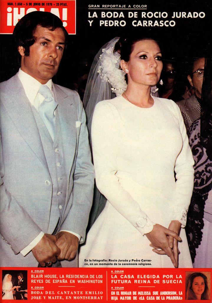 La portada de ¡HOLA! de la boda de Rocío Jurado y Pedro Carrasco