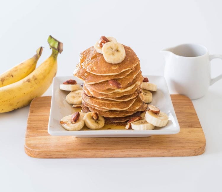 Tortitas de almendra y plátano