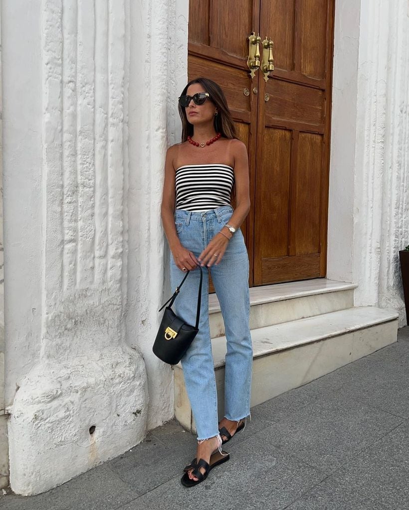 María Valdés con un look básico