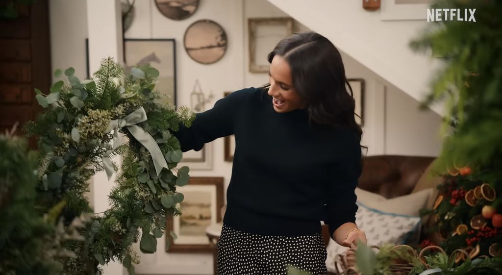 Meghan Markle en el especial de navidad 'With Love, Meghan: Holiday Celebration', 2025, en Netflix.