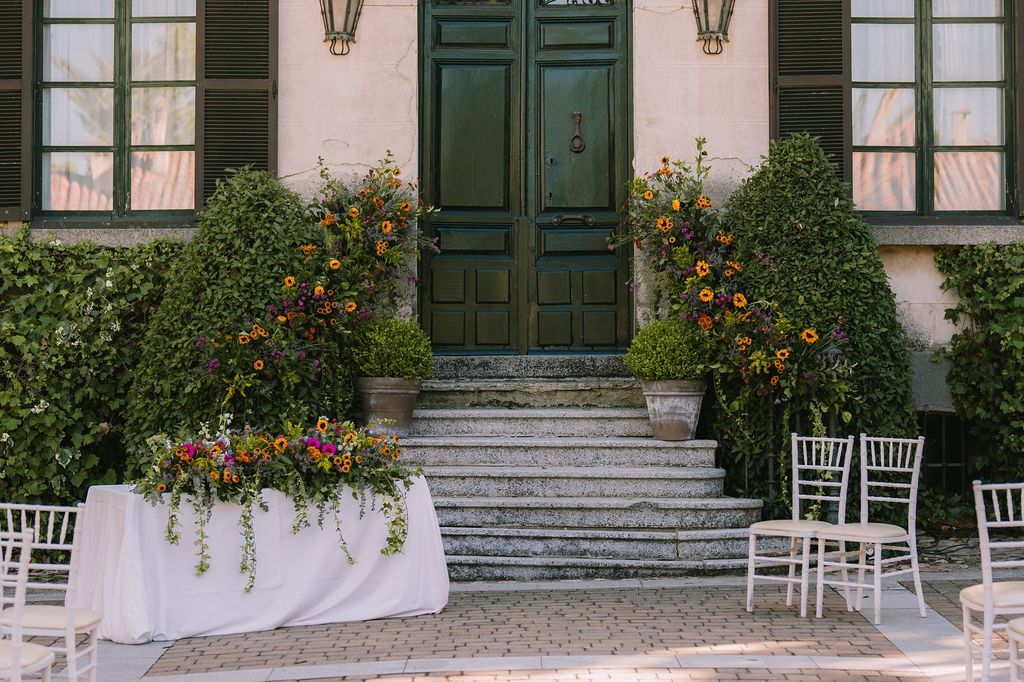 Decoración de bodas de verano con girasoles boda civil