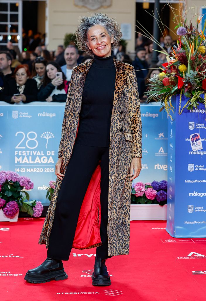 La cantante Nina en la clausura del Festival de Málaga el 22 de marzo de 2025