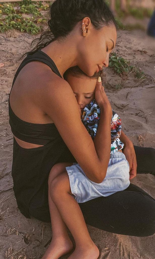 Naya Rivera y su hijo