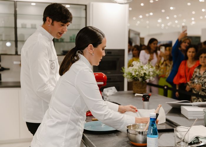 Tamara Falcó en el evento de Porcelanosa