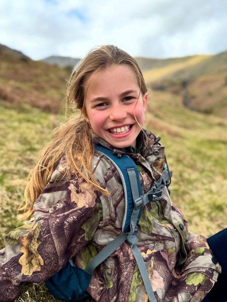 La princesa Kate tomó esta foto de su hija Charlotte durante una caminata por el condado inglés de Cumbria a principios de este año