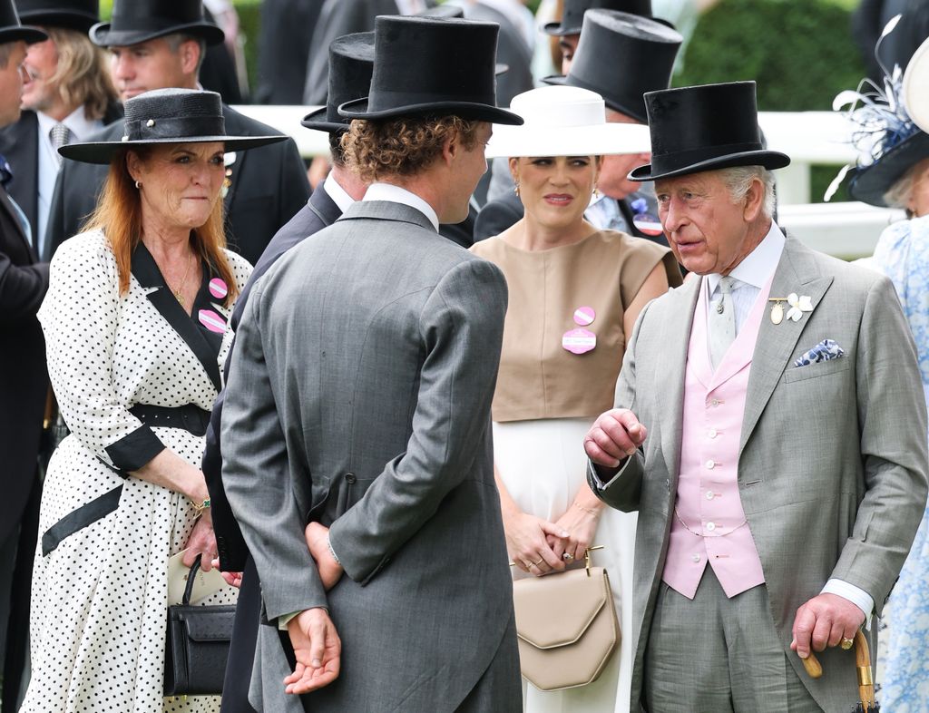 Ascot 2025: la princesa Eugenia con su tío, Carlos III, todavía estaba Sarah Ferguson