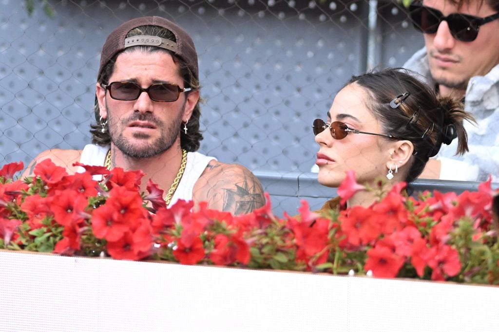 Tini Stoessel y Rodrigo de Paul en el Mutua Madrid Open, a 29 de abril de 2025, Madrid