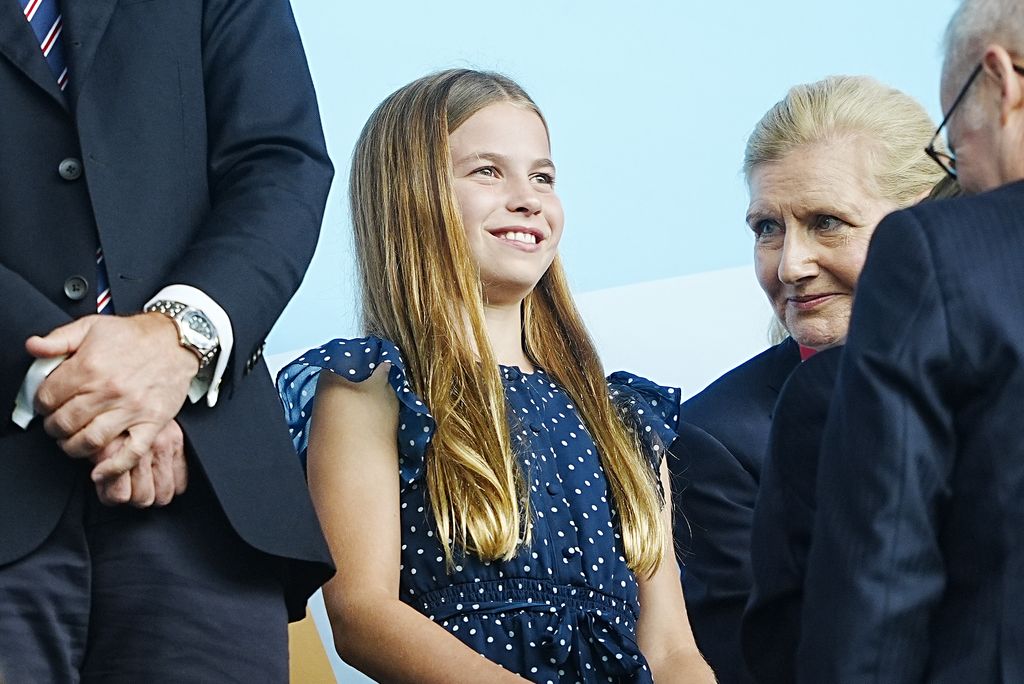 El príncipe Guillermo y la princesa Charlotte en la final de la Eurocopa 2025