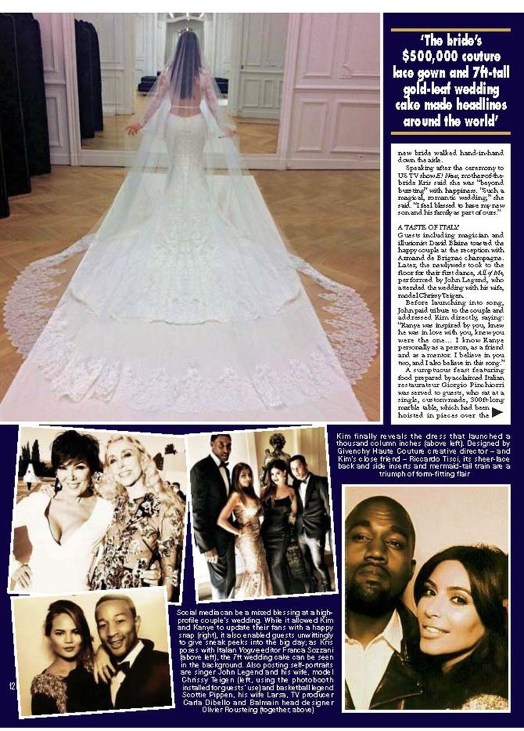 PDF - JPG. HELLO 1331. Mayo 2014. Boda de Kim Kardashian y Kanye West.