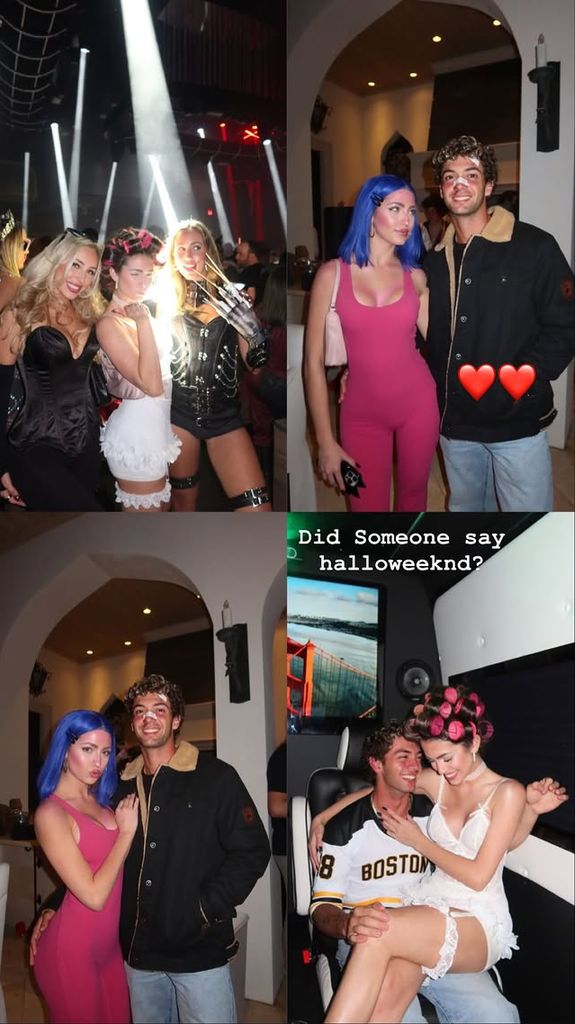 Christopher Levy compartió fotos con Lily Barnett, su nueva nocia, en su fin de semana de Halloween.