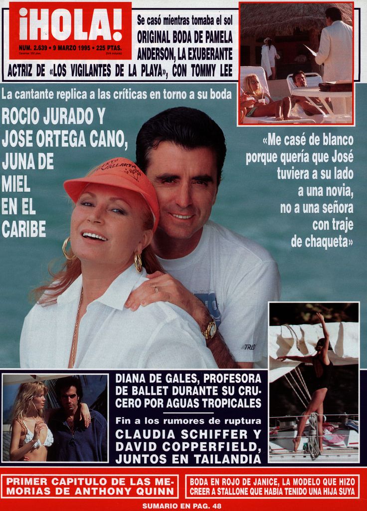 Portada de ¡HOLA! de la luna de miel de Rocío Jurado y Ortega Cano
