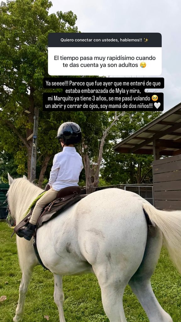 Nadia Ferreira se mostró sorprendida por lo rápido que se ha pasado el tiempo en su maternidad.