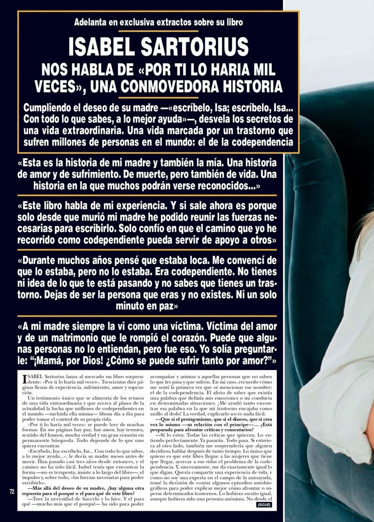 Isabel Sartorius biografía HOLA PLUS