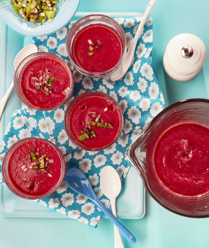 Salmorejo de remolacha.