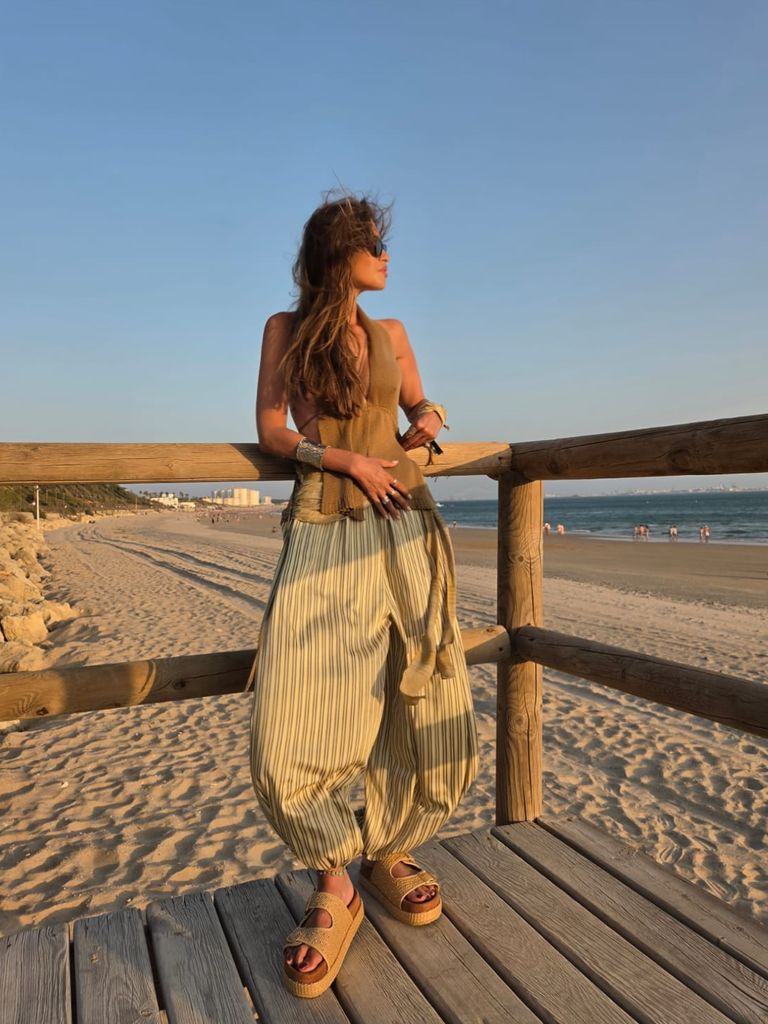 Sara Carbonero de vacaciones en Cádiz