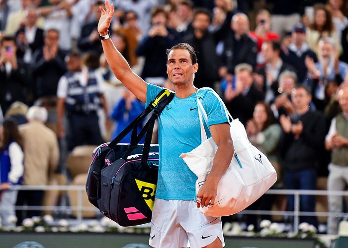 Rafa Nadal se despide de la afición 