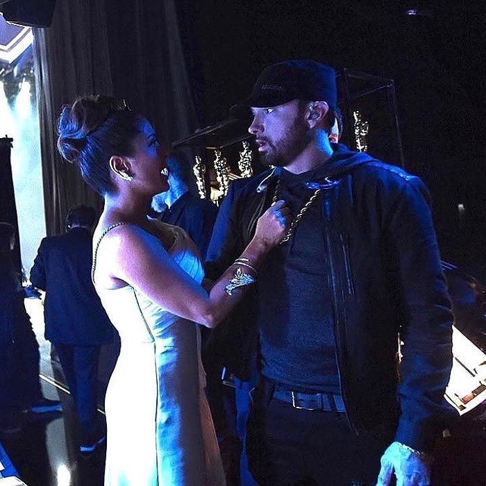 Salma Hayek y Eminem