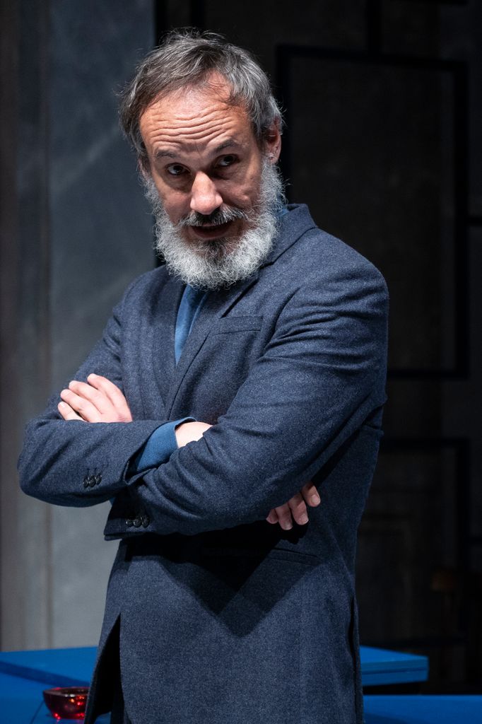 El actor Francesc Garrido durante la representación de La resistencia en el Teatro Canal de Madrid, el 30 de enero de 2019